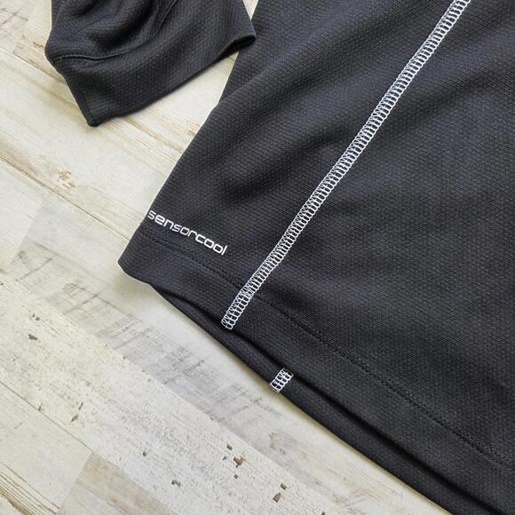 Ping Sensorcool 1/4 zip Mens XL Performance Golf Long Sleeve Black (logo) - Picture 3 of 8